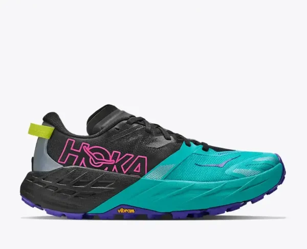 HOKA Speedgoat 7 Black Electric Aqua (Women's)